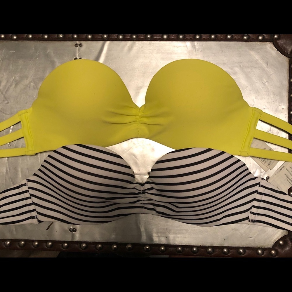 Set of Hollister swimsuit tops strapless 32B